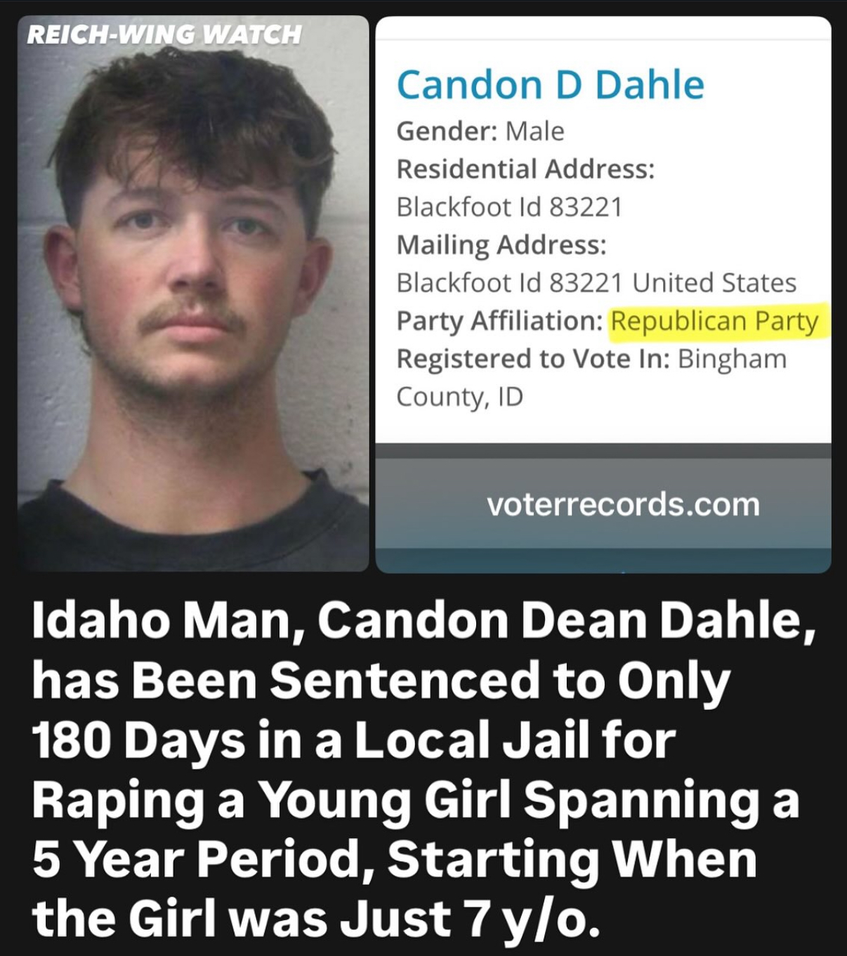 Candon Dean Dahle, Repugnican