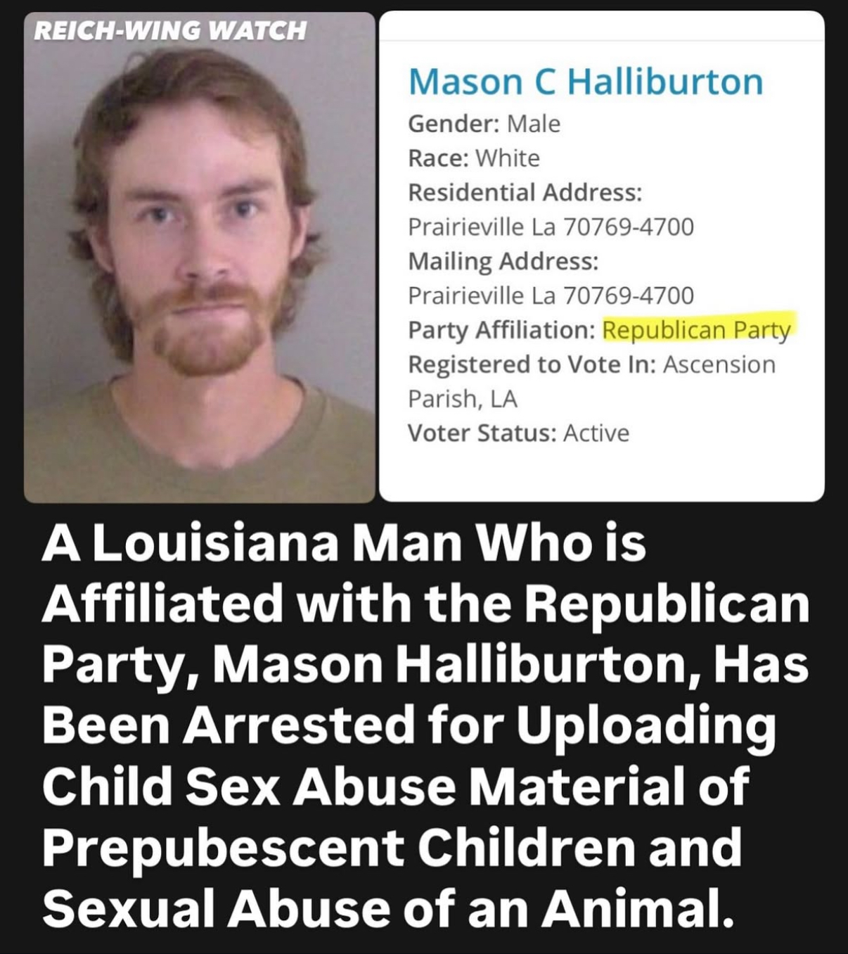 Mason Halliburton, Republican affiliated