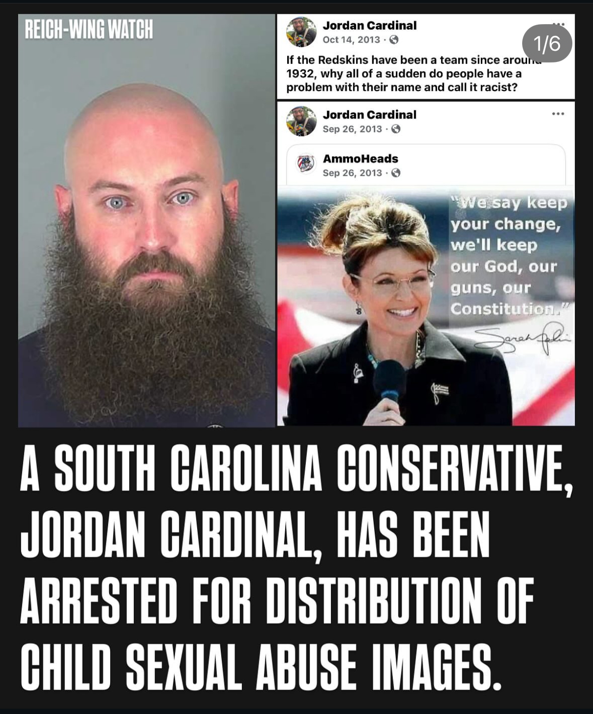 Jordan Cardinal, Trump supporter