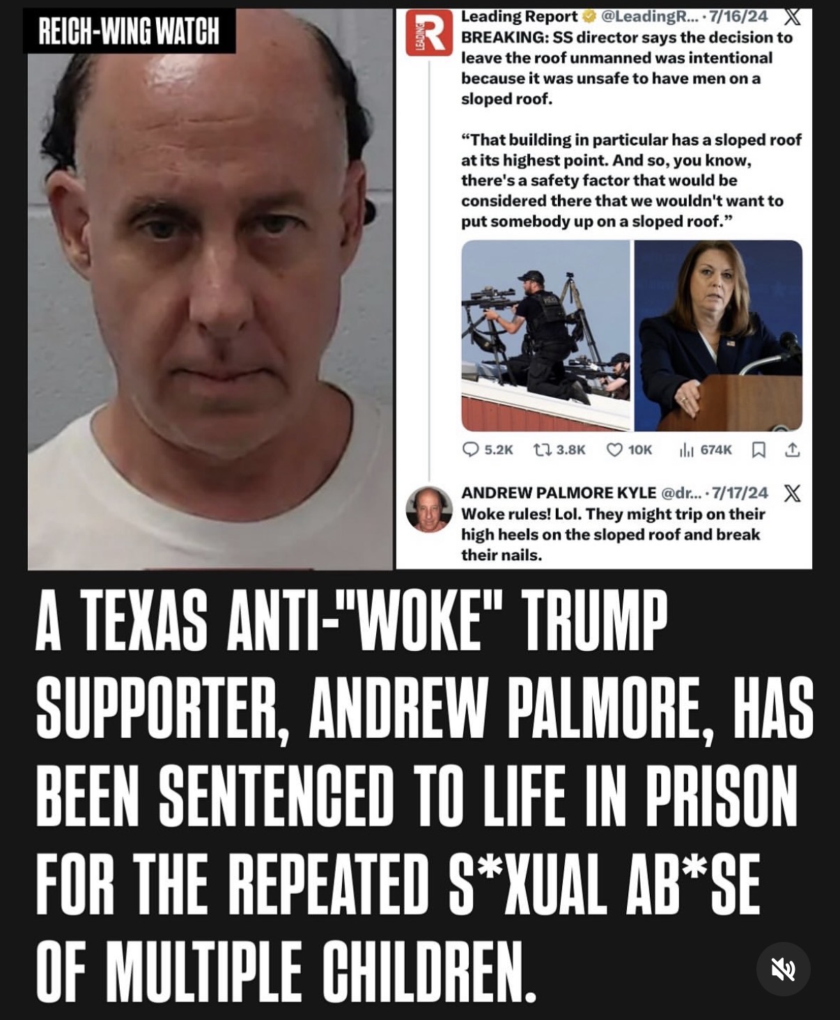 Andrew Palmore, Trump supporter