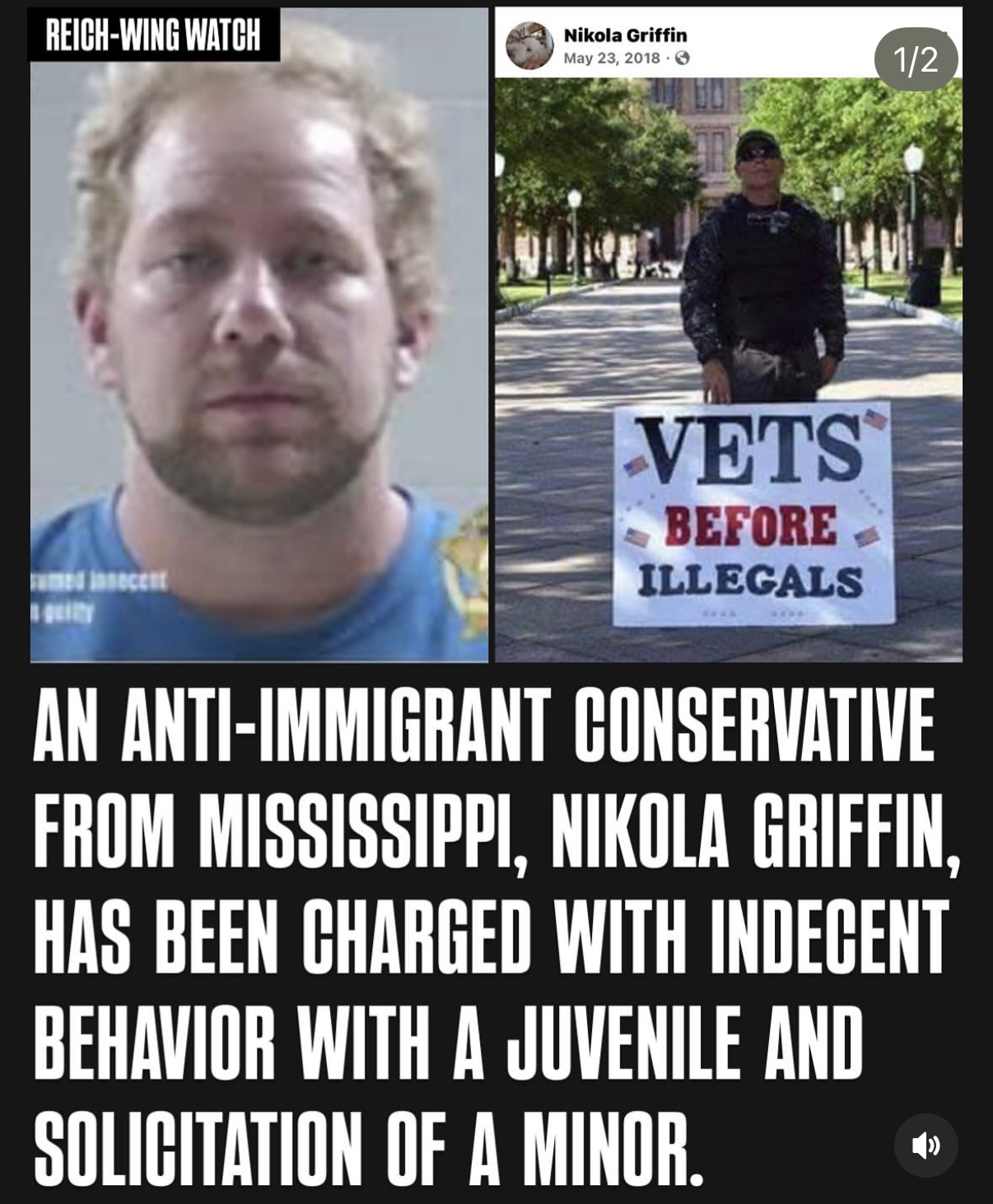 Nikola Griffin, Trump supporter