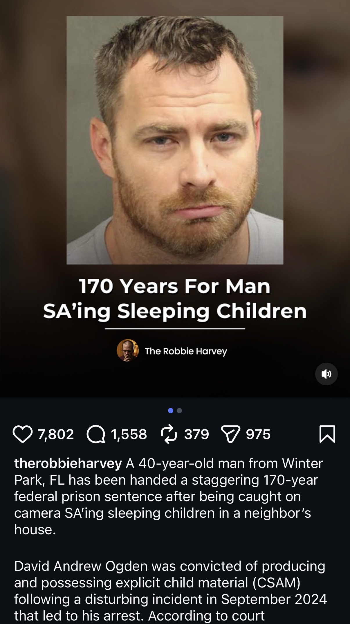 David Ogden, Trump supporter