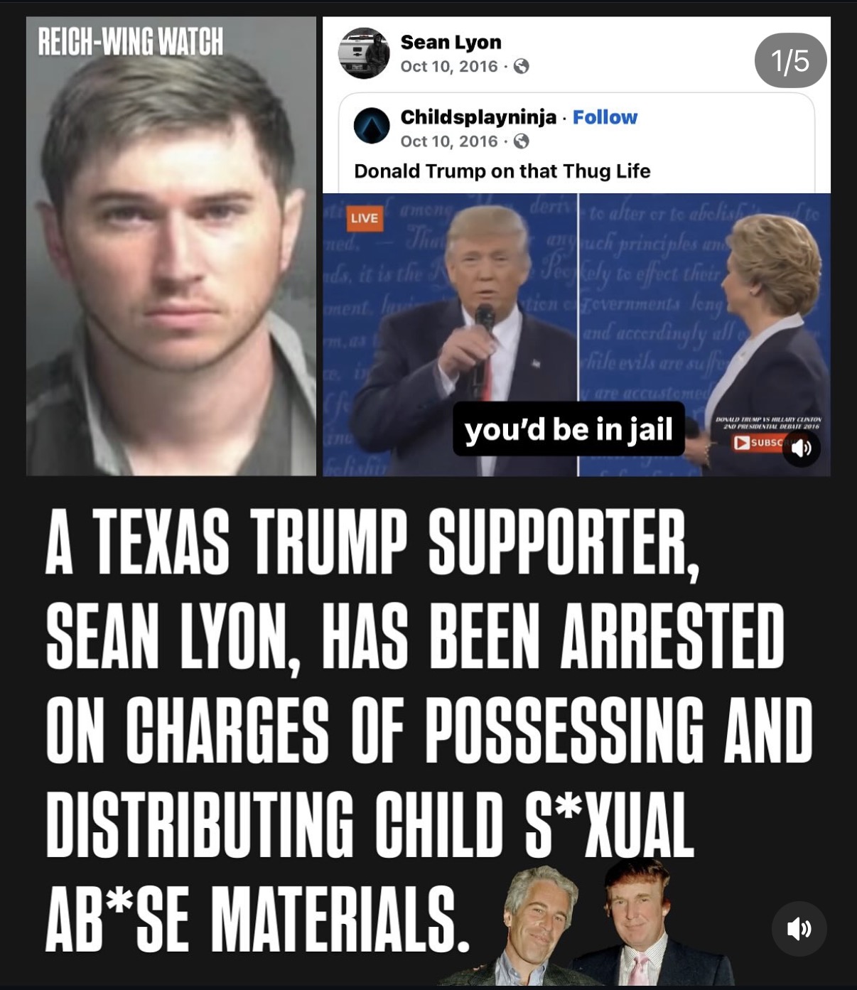 Sean Lyon, Trump supporter