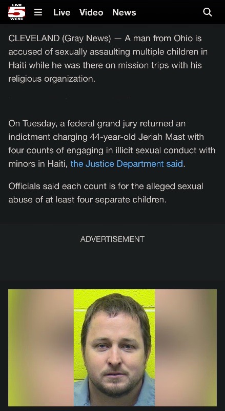 Jeriah Mast, missionary