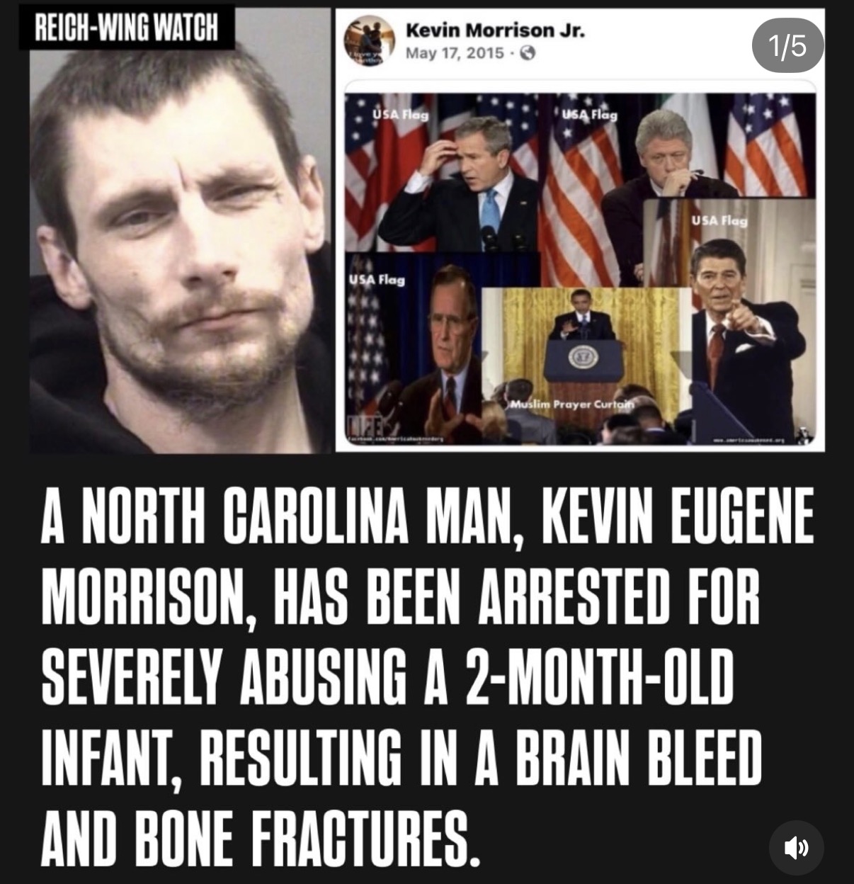 Kevin Morrison, infant abuser