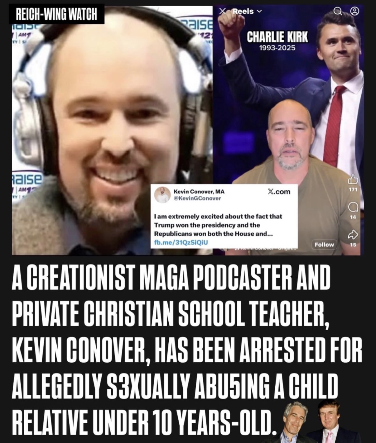 Kevin Conover, podcaster/Christian schoolteacher