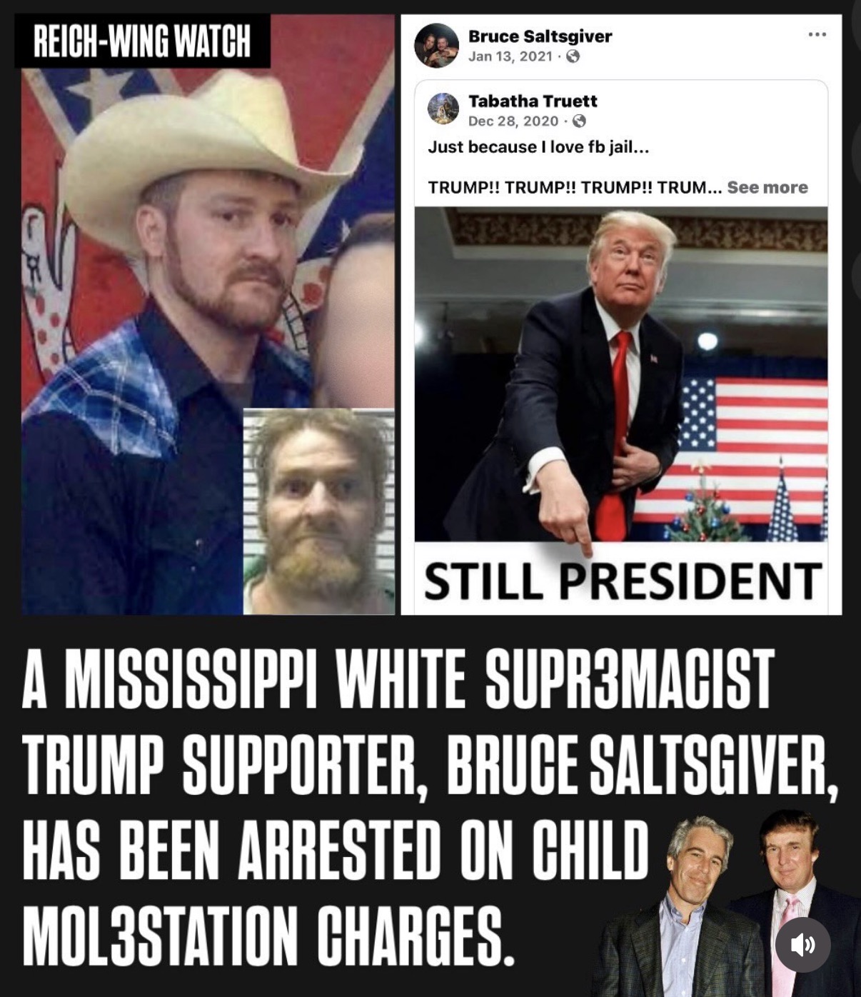 Bruce Saltsgiver, white supremashit