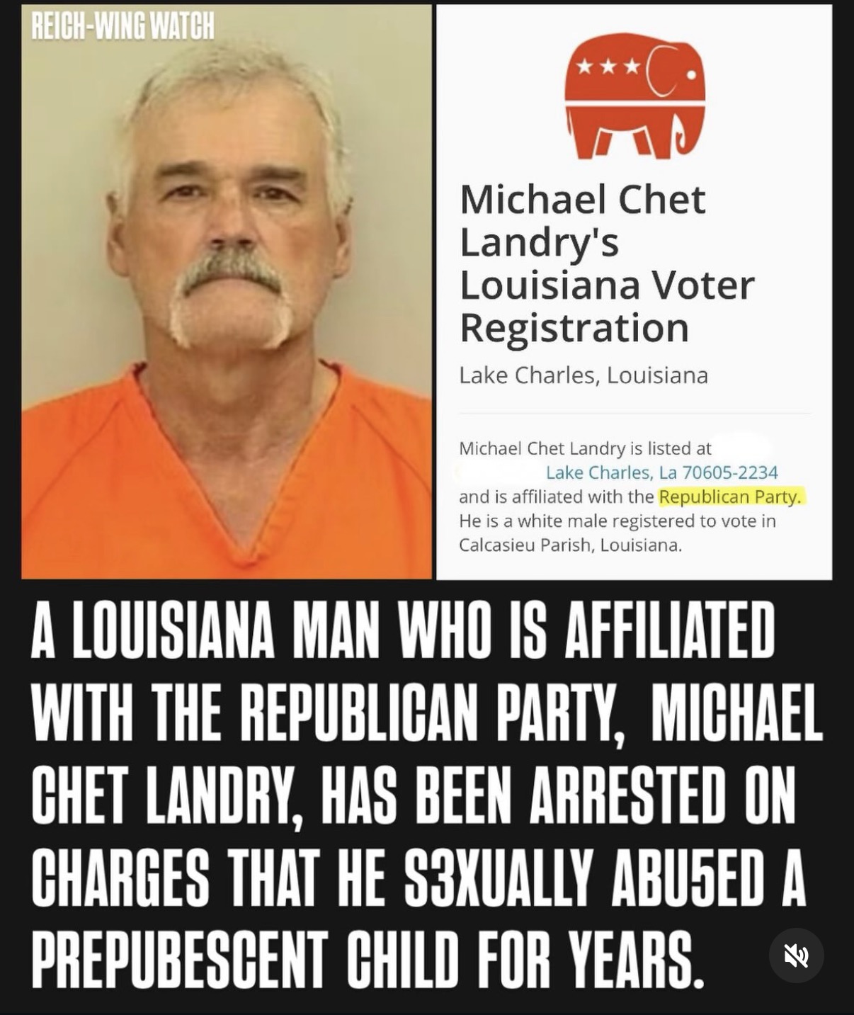 Michael Landry, GOP voter